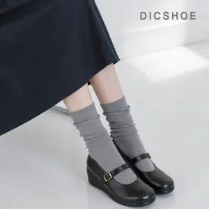 [딕슈]딕슈 여성 메리제인 스트랩 웨지 통굽 플랫슈즈 S376