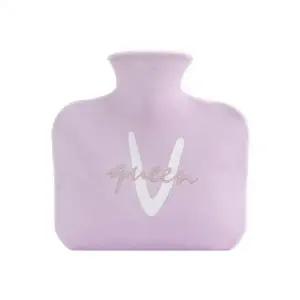 ( )파우치 레터링 보온 퍼플 찜질 물주머니