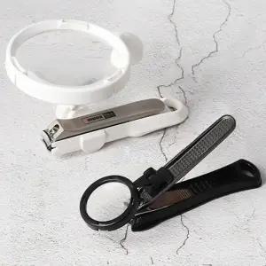 월드온 돋보기 손톱깎이 손발톱정리 네일케어 고급형 튀김방지 미용도구 발톱깎이 선물 개별포장