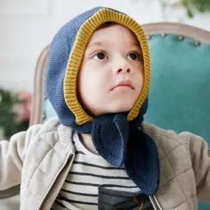 모모프렌즈 아동 후드 워머 방한 털모자 니트 넥워머