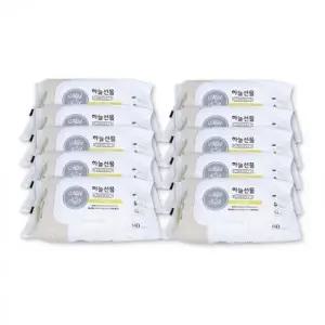 ( )하늘선물물티슈80매 캡형-10개 아기 유아 신생아 물티슈80매 대용량물티슈