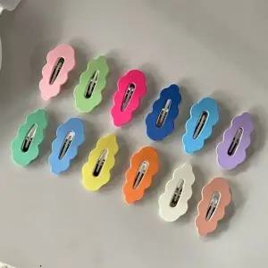 [콩심팥심]여름 구름 삔 가을 똑딱삔 사각 봄 12종 하이틴 물결