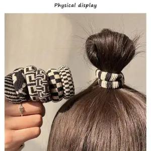 짱짱한 고무줄 니트머리끈 곱창머리끈 5개 안아픈머리