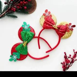 [콩심팥심]크리스마스 파티 사러왕 리본 헤어밴드 머리띠 루돌프