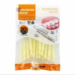 [에이치플러스몰]우일 SSSS 0.4mm 8328 치간칫솔I형 20P 욕실 치아 치