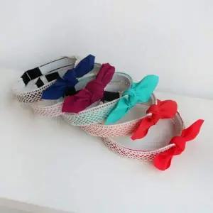 [셀러에이드]리본 트위드 머리띠 메쉬 헤어악세사리 헤어밴드 이빨