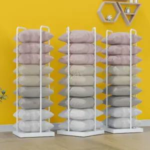 방석 수납 선반 거치대 베개 디스플레이 정리대 홀더 진열대