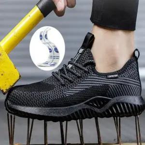 경량 통기성 메쉬 안전 작업화 발편한 실내외 작업용 신발