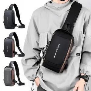 남자가방 비밀번호잠금 여행 여권가방 레져 크로스백 캔버스백 슬링크로스백 숄더백 가죽 직장인크로스백
