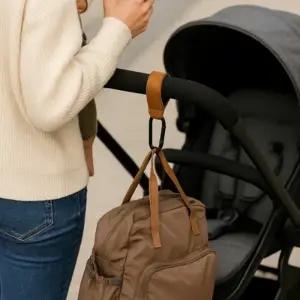 ( )가죽 유모차 가방걸이 Brown
