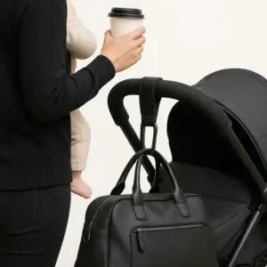 ( )가죽 유모차 가방걸이 블랙