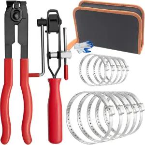 Zzyldu CV 조인트 부트 클램프 플라이어 Atv 액슬 밴딩 공구 10개의 크림프 밴드 포함 - 대부분의 차량용