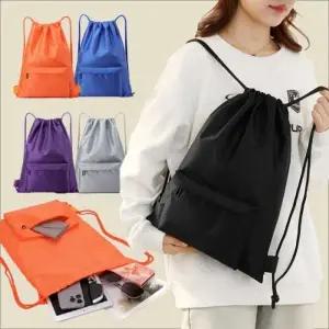 큰손 퓨어스트링백팩 가방 짐색 드로우스트링 복조리 조리개 스포츠 여행용 휴대용 캐주얼 대용량