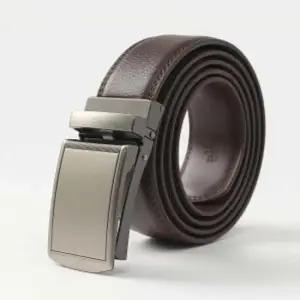 지카자동버클소가죽벨트(실버브라운)패션정장벨트 남성벨트 남자벨트 정장벨트 자동벨트 가죽벨트