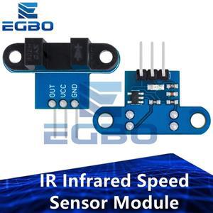 110PS EGBO IR 적외선 속도 센서 모듈 Arduino 스마트 자동차로봇용 거리 측정 감지 광 커플러