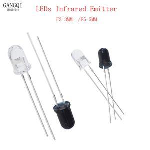 10PCS F3 3mm F5 940nm LED 적외선 이미터 및 IR 송수신기 다이오드 튜브 포토센서용