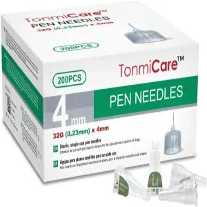 톤미케어 펜 바늘 32g 4mm 초미세 대부분의 펜과 호환 200개/박스(5개/32인치)