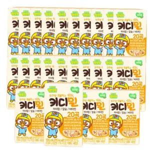 어린이두유 뽀로로 키디밀 곡물 국산콩 어린이 두유 아기 아이간식 성장밸런스 음료 x 135ml 24팩