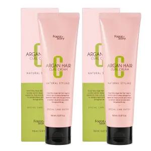 포레스트스토리 아르간 컬 크림 헤어 에센스 150ml x 2개 / 볼륨 업 영양 파마 컬링 탄력 웨이브