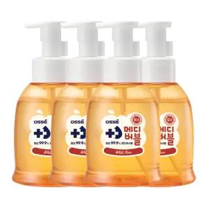 메디버블 항균 핸드워시 500ml x 4개 (로즈향) 손세정제 액체비누 거품 물비누 버블 대용량 아기