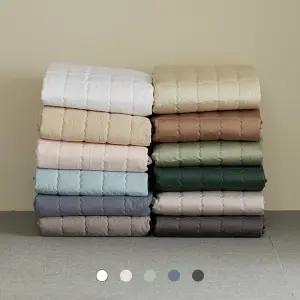 호텔침구 양면 누빔 순면 침대패드 초광폭 60수 12컬러 SS/Q/K