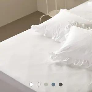 호텔침구 솔리드 초광폭 순면 매트리스커버 60수 12컬러 SS/Q/K