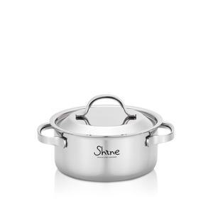 [한일스텐레스_본사] 샤인 Shine 통3중 18cm 스텐 양수냄비 /인덕션용냄비