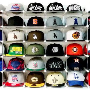 엠블럭 3층x4칸 12칸형(뒷덮개포함) 모자진열대 정리대 보관함 수납장 모자걸이