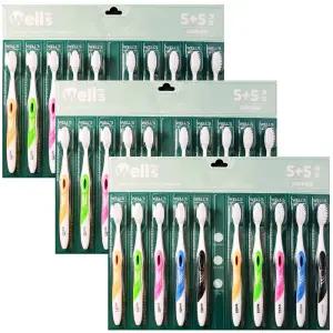 웰스 데일리 칫솔 화이트 이중미세모x30개,치아건강