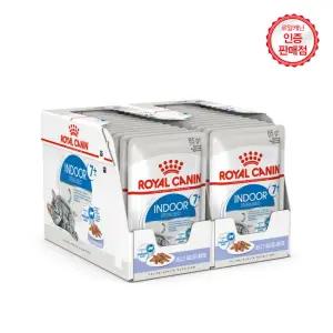 로얄캔닌 고양이파우치 인도어 7세이상 젤리 85G 24개/활력유지에도움