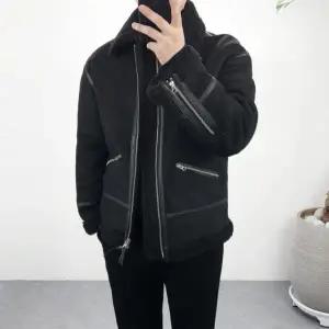 [엠클로]남자 리얼 스웨이드 양털 무스탕 라이더 자켓 점퍼