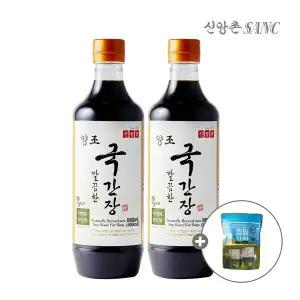 신앙촌 양조 깔끔한 국간장 860mL 2개입 ,캠핑팩증정