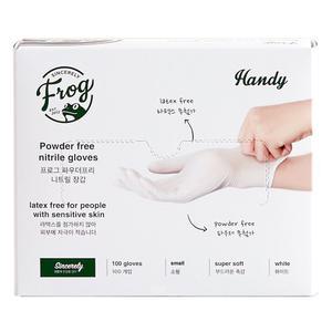 프로그 니트릴 장갑 고중량 파우더프리, 소형, 100매, 1개