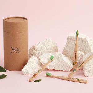 [먼슬리팩] 위덴 어린이 대나무칫솔 일반모 ( 6-8세용 ) 12개입