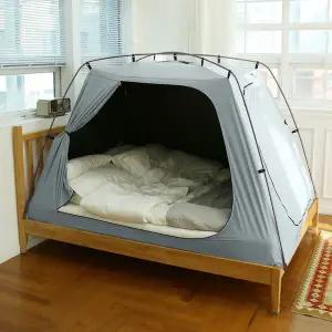[셀링코리아]S 산들로 암막 95 보온 폴리 난방텐트 2인용 더블 SA-IT026 거실형 겨울 가족 실내텐트
