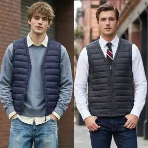 [쟌피엘] 오리털 경량패딩조끼 정장패딩조끼_P331811239