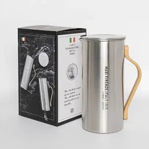 [텐바이텐]1.8L 스텐 손잡이물병 핸들물통 홈 카페 가정 식당 업소용 워터포트