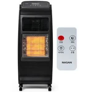 2026 나산전기난로 복합 PCT 열풍기 카본 리모컨 히터 원적외선 온풍기 난로(NS-6800) 25평형/이동식스토브