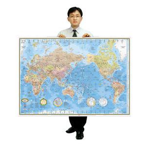 맵소프트 세계지도 중형 코팅형 1m 50cm X 1m 10cm 코팅 세계지도인테리어