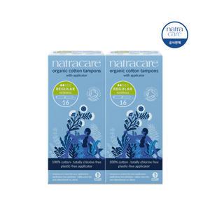 나트라케어 탐폰 2팩 어플리케이터 순면 유기농 체내형 생리대