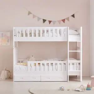 상일리베가구 루이즈 원목 이층침대 서랍세트 본넬매트리스