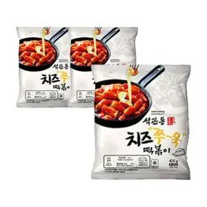석관동 치즈쭈욱 떡볶이, 420g, 3개