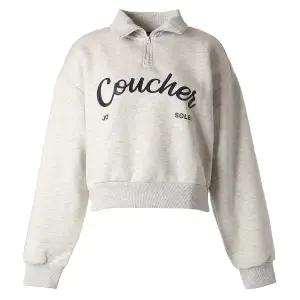 [롯데백화점]클라이드앤 여성 기모 래터링 반집업 카라 후드맨투맨 FNDTS906F