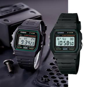 백화점AS가능 카시오 전자시계 블랙 디지털 F-91W-3DF 지코스모 제품 F-91W-3DF