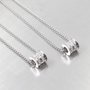 [벨가] 써지컬스틸 큐빅 너트 레이어드 목걸이