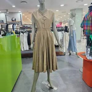 시슬리/애플아울렛/V넥 홀 롱 원피스 SAOPD8431