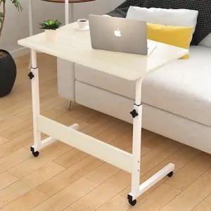 이동식 사이드 테이블 2color 바퀴달린 높이조절 침대 쇼파 보조 책상