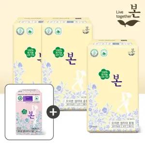 유기농본 오씨본 중형 26P 3팩+라이너 1팩