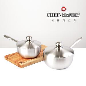 셰프마스터 스텐316 통3중 18cm/20cm 인덕션편수냄비