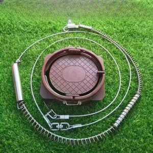 멧돼지 트랩 스프링 와이어 덫 포획틀 사냥 철망 올무 유해동물 농작물 피해